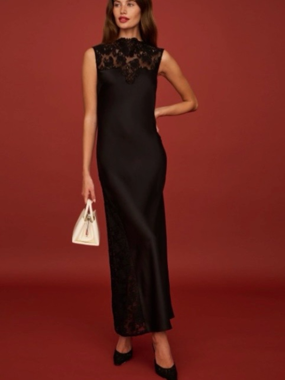 Few Moda Natalia slip dress o.p.t. Black lace size 8